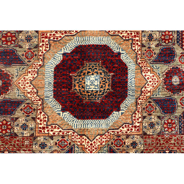 Bokara Rug Co., Inc. Aryana Handwoven HighQuality Red/Blue/Ivory Area